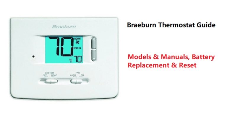 Guida al termostato Braeburn [Modelli e manuali, sostituzione della batteria, ripristino]