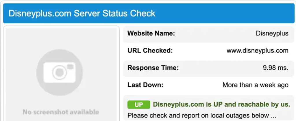 Check If The Disney Plus Server Is Down