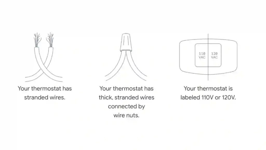 Not compatible wiring